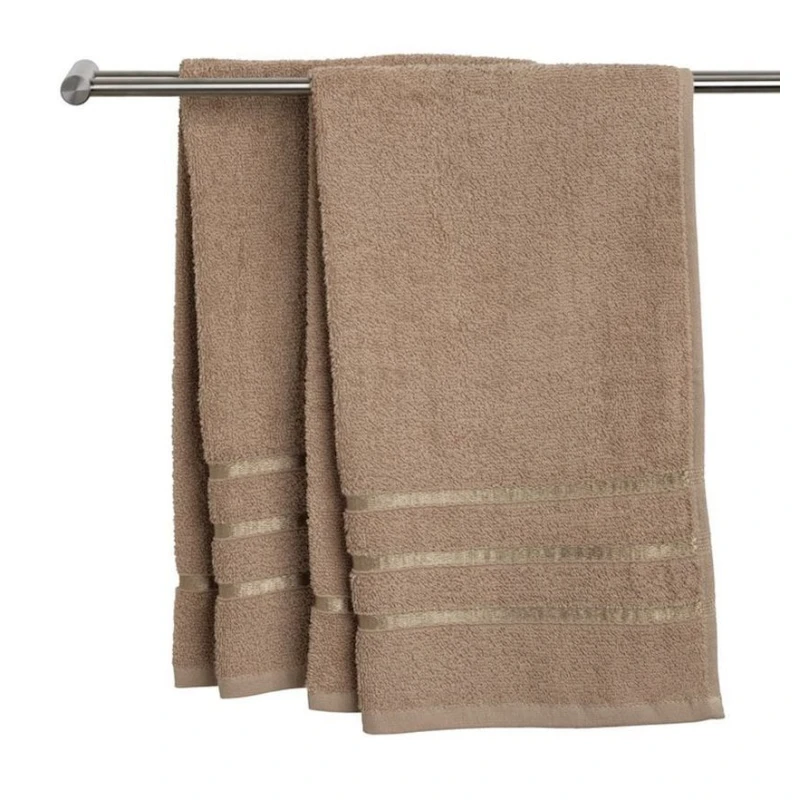 Полотенце для рук JYSK Ysby, 50x90 см, хлопок, коричневый Полотенце для рук JYSK Ysby, 50x90 см, хлопок, коричневый