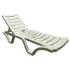 Шезлонг 6169, 62x186x31 см, белый