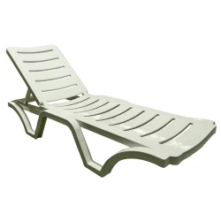 Шезлонг 6169, 62x186x31 см, белый Шезлонг 6169, 62x186x31 см, белый