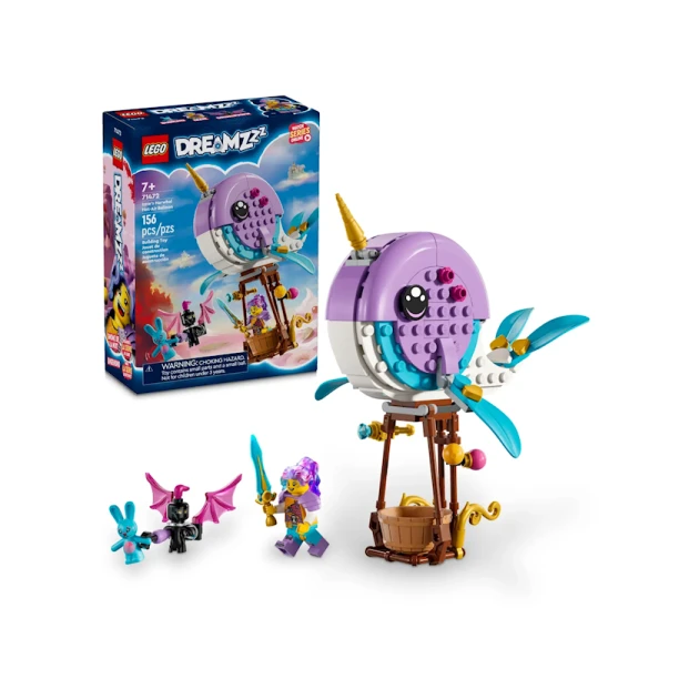 Конструктор LEGO DREAMZzz Izzie's Narwhal Hot-Air Balloon 71472, 7+ лет, 156 элементов