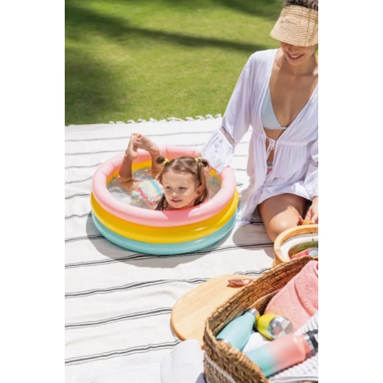 Надувной бассейн Intex H57225588107NP, 61x22 см, 68 л, разноцветный