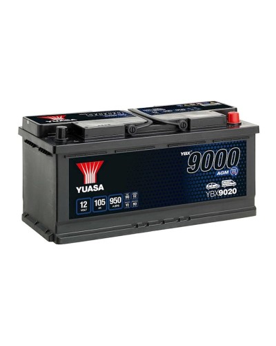 Avtomobil akkumulyatoru Yuasa YBX9020 105Ah, R+, 950A, (EN)