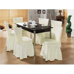 Stul üçün çexol dəsti TZE-579, ağ, 6 əd Stul üçün çexol dəsti TZE-579, ağ, 6 əd