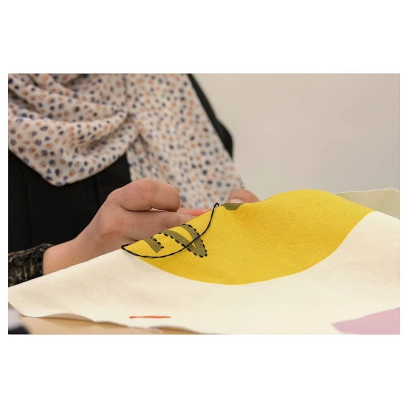 Наволочка IKEA Angsmatare, 50x50 см, разноцветная