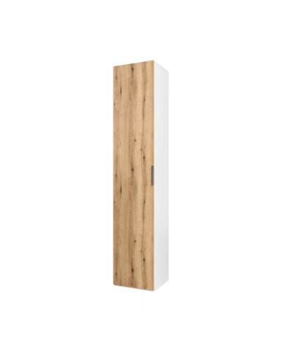 Şkaf Art Mebel 18, 210x40x45 sm, laminat, ağ/qəhvəyi