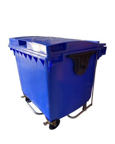 Zibil üçün bak ZK1200G, plastik, təkərli, göy, 1200 l