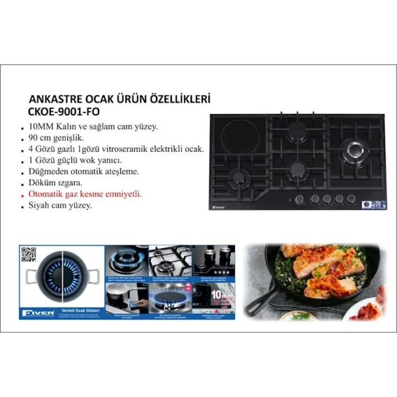 Bişirici lövhə Fiver IKO-206FS Bişirici lövhə Fiver IKO-206FS