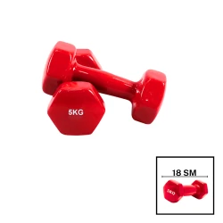 Гантели Gymnic, красный, 5х5 кг Гантели Gymnic, красный, 5х5 кг