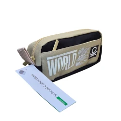 Пенал United Colours of Benetton Over-Q_Pencilcase_12, нейлон, бежевый, 20x9 см Пенал United Colours of Benetton Over-Q_Pencilcase_12, нейлон, бежевый, 20x9 см