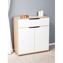 Komod Letta, ağ/bej, LDSP, 75х35.5х82 sm