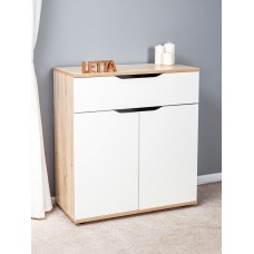 Komod Letta, ağ/bej, LDSP, 75х35.5х82 sm