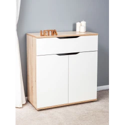 Комод Letta, белый/бежевый, ЛДСП, 75х35.5х82 см Комод Letta, белый/бежевый, ЛДСП, 75х35.5х82 см
