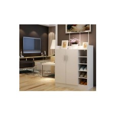 Ayaqqabı üçün tumba Ev Plus Rack, LDSP, ağ, 90x35x100 sm
