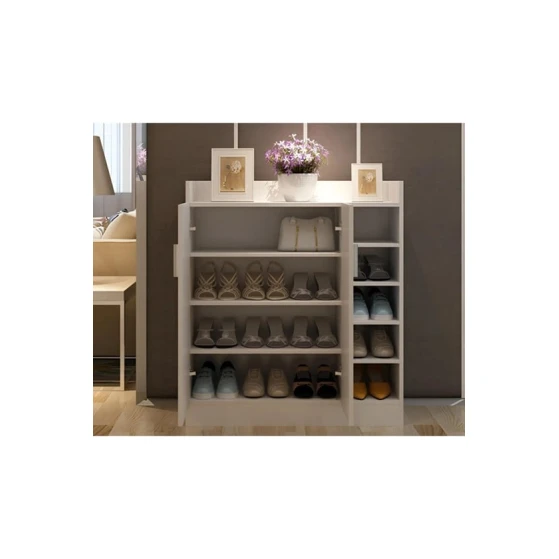 Тумба для обуви Ev Plus Rack, ЛДСП, белая, 90x35x100 см Тумба для обуви Ev Plus Rack, ЛДСП, белая, 90x35x100 см