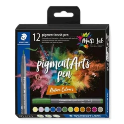 Набор фломастеров Staedtler Pigment Art Pens Nature Colours, 12 шт