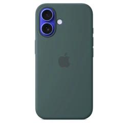 Чехол Apple Silicone Case with MagSafe для iPhone 16 Lake Green (Официальная гарантия)
