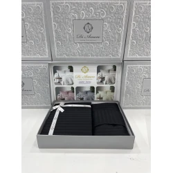 Комплект постельного белья MiraNova FS-583, простыня 170х240 см, пододеяльник 160х220 см, наволочка 50х70 см, односпальный, хлопок, черный