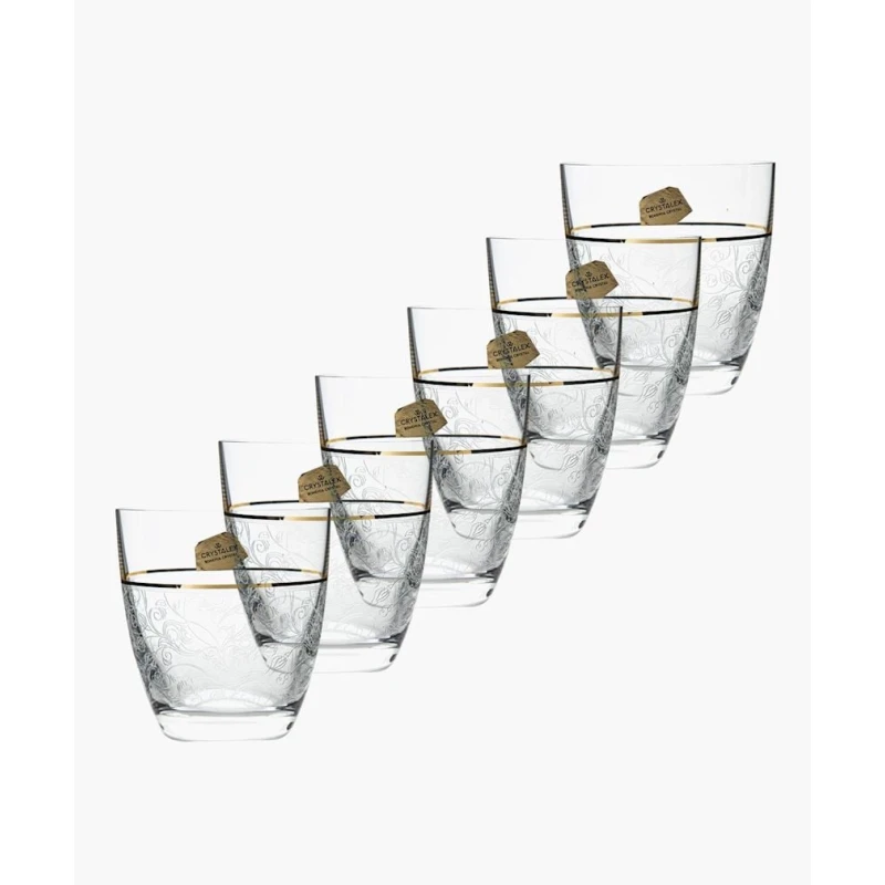 Набор стаканов Hom-me Tulipa Optica 101701, 6 шт, 300 мл, кристаллин, прозрачный