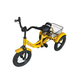 Üçtəkərli velosiped 3-11, 5 yaşa qədər, sarı