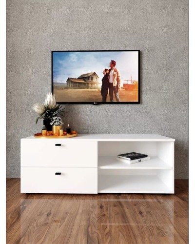 TV üçün tumba 3563_LETNEWTumLon1Wh, LDSP, ağ, 42x38x115 sm