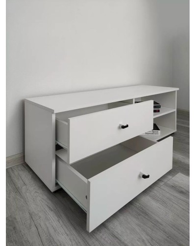 TV üçün tumba 3563_LETNEWTumLon1Wh, LDSP, ağ, 42x38x115 sm