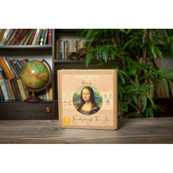 Pazl SmartWood Leonardo Da Vinci Mona Lisa, 15x15x5 sm, 250 element