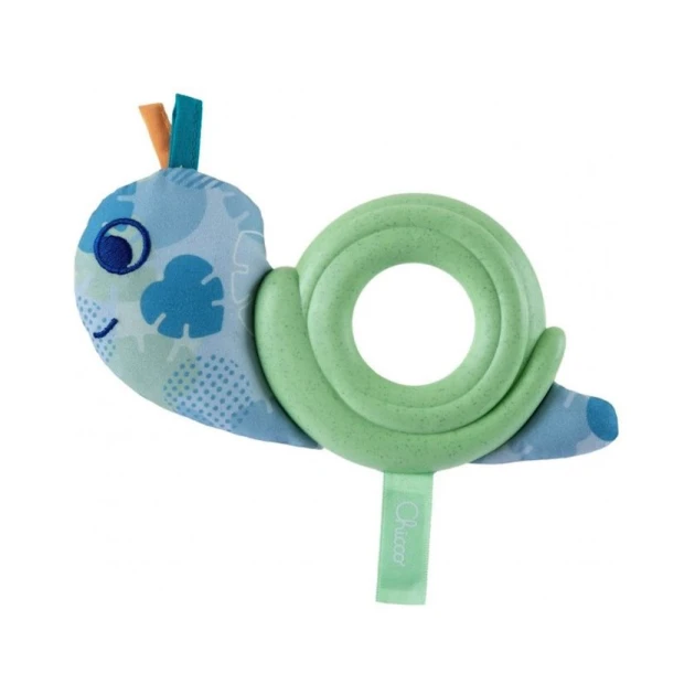 Прорезыватель Chicco Baby Snail ECO+, пластик/полиэстер Прорезыватель Chicco Baby Snail ECO+, пластик/полиэстер