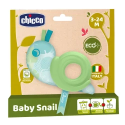 Прорезыватель Chicco Baby Snail ECO+, пластик/полиэстер