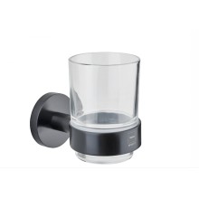 Diş fırçaları üçün stəkan Teka Alaior Cup Holder Graphite Banyo, Brave Black