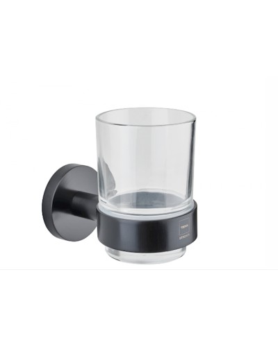 Diş fırçaları üçün stəkan Teka Alaior Cup Holder Graphite Banyo, Brave Black