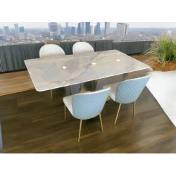 Обеденный набор Mayak Ivy Whisper MY63, стол 160x80x78 см, стул 44x45 см Обеденный набор Mayak Ivy Whisper MY63, стол 160x80x78 см, стул 44x45 см