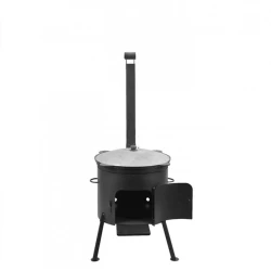 Комплект печь с котлом Kukmara, с трубой, 12 л, черный Комплект печь с котлом Kukmara, с трубой, 12 л, черный