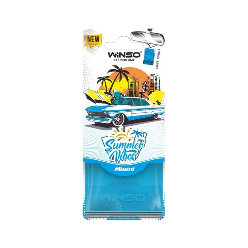 Ароматизатор для автомобиля Winso Summer Vibes Miami Ароматизатор для автомобиля Winso Summer Vibes Miami