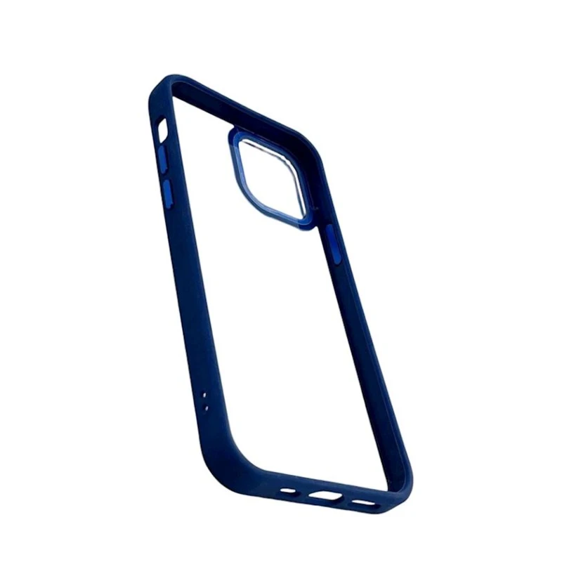 Apple iPhone 13 Pro Max üçün çexol Şəffaf/Göy