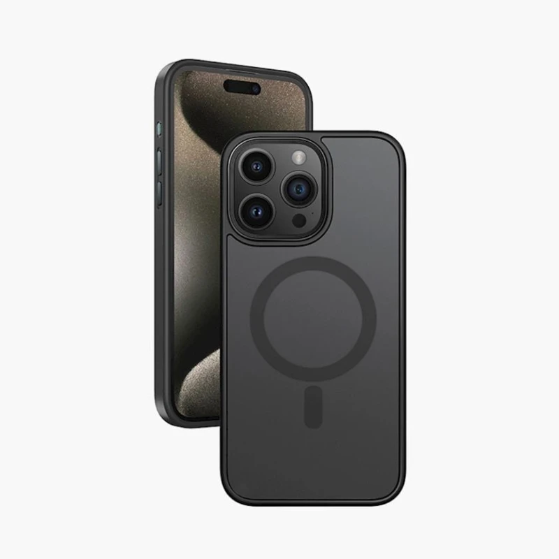 Чехол Keephone Mago Pro Matte MagSafe для Apple iPhone 15 Pro Max, Черный Чехол Keephone Mago Pro Matte MagSafe для Apple iPhone 15 Pro Max, Черный