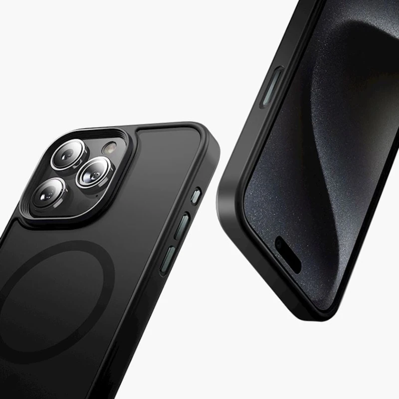 Чехол Keephone Mago Pro Matte MagSafe для Apple iPhone 15 Pro Max, Черный Чехол Keephone Mago Pro Matte MagSafe для Apple iPhone 15 Pro Max, Черный