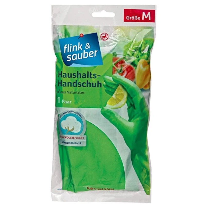 Перчатки хозяйственные Flink & Sauber Handschuhe Classic 1 пара Перчатки хозяйственные Flink & Sauber Handschuhe Classic 1 пара