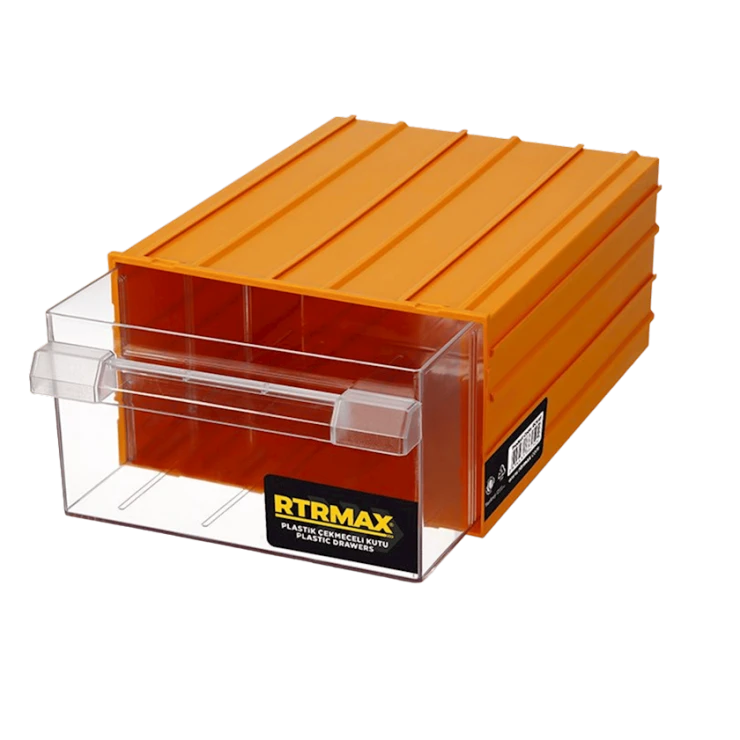 Ящик Rtrmax RCK40, 80x124x196 мм, пластик, желтый