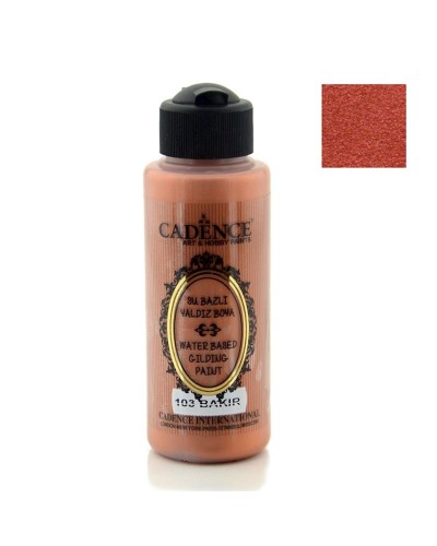 Akril boya-metallik Cadence Waterbased Gilding Paint 103 Copper 120 ml