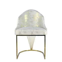 Stul Samwood MMC Mirvari, 52x85 sm, taxta, ağ/qızılı Stul Samwood MMC Mirvari, 52x85 sm, taxta, ağ/qızılı