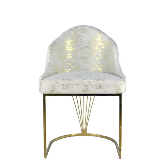 Стул Samwood MMC Mirvari, 52x85 cм, дерево, белый/золотистый Стул Samwood MMC Mirvari, 52x85 cм, дерево, белый/золотистый