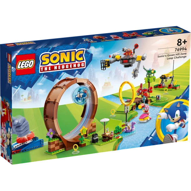 Конструктор LEGO Sonic Sonic's Green Hill Zone Loop Challenge 76994, 8+ лет, 802 шт