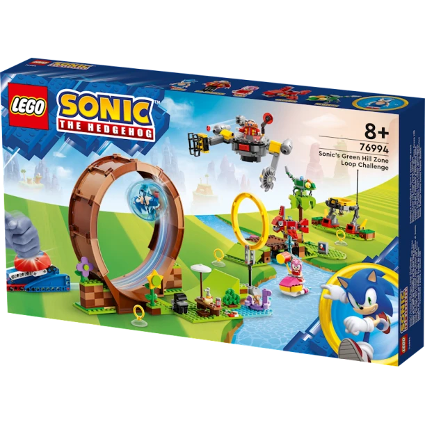 Конструктор LEGO Sonic Sonic's Green Hill Zone Loop Challenge 76994, 8+ лет, 802 шт