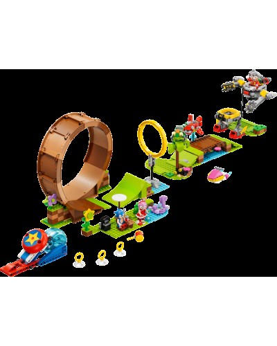 Konstruktor LEGO Sonic Sonic's Green Hill Zone Loop Challenge 76994, 8+ yaş, 802 əd