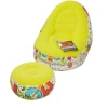 Кресло надувное и пуфик, ПВХ, желтый