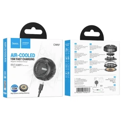 Беспроводное зарядное устройство Hoco CW57 Air Cooled 15W MagSafe Magnetic Wireless Black