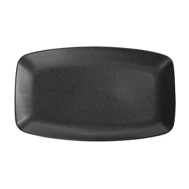 Boşqab Porland Seasons, farfor, qara, 31x18 sm