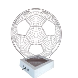 3D lampa 3dlights_ctq01, 19x32 sm, qırmızı