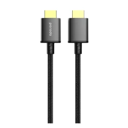 HDMI кабель Porodo 8K HMDI PVC Cable Black, 1.8 м HDMI кабель Porodo 8K HMDI PVC Cable Black, 1.8 м