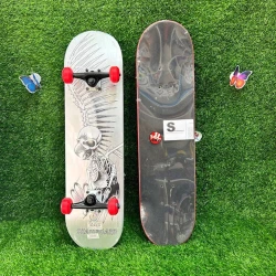 Скейтборд ST00052_1, дерево, черный/серый Скейтборд ST00052_1, дерево, черный/серый